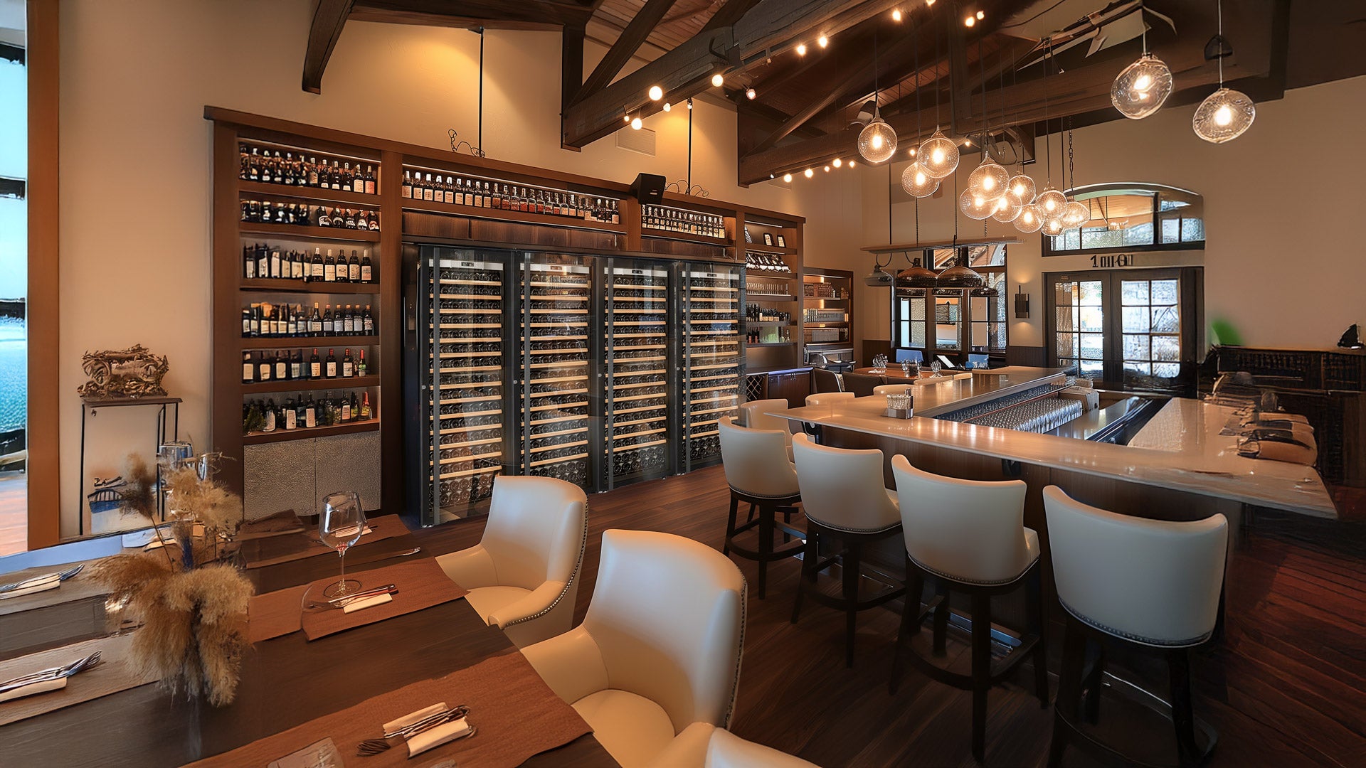 Transtherm Prestige Ermitage 182-Bottle Wine Cabinet Full Glass Door