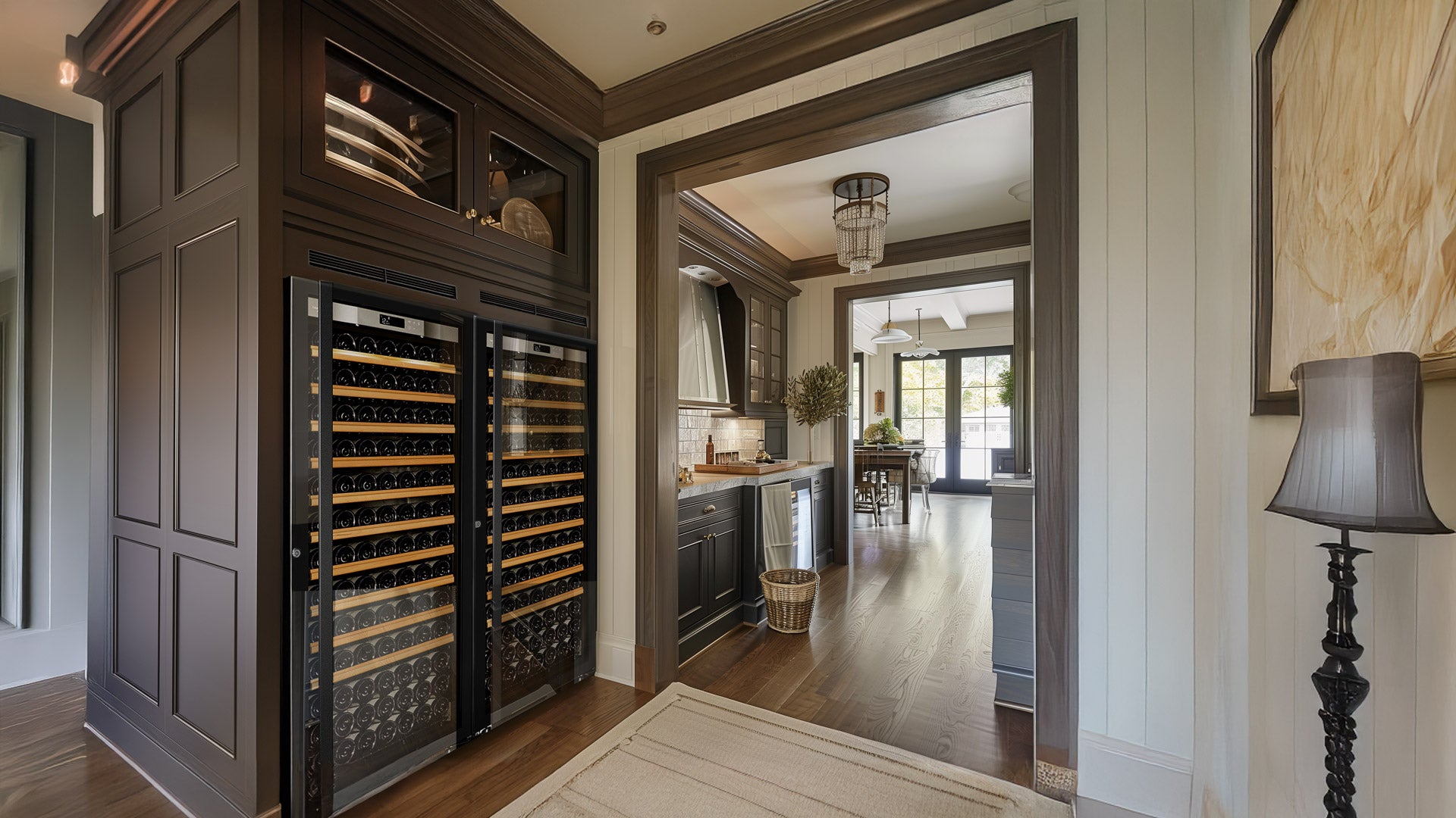 Transtherm Prestige Ermitage 182-Bottle Wine Cabinet Full Glass Door